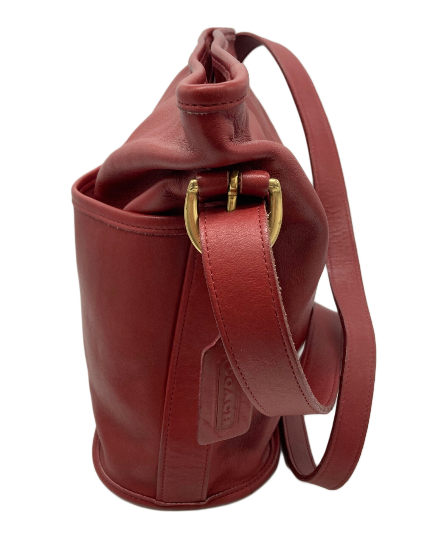 中古・古着通販】COACH (コーチ) バケツ型ショルダーバッグ レッド