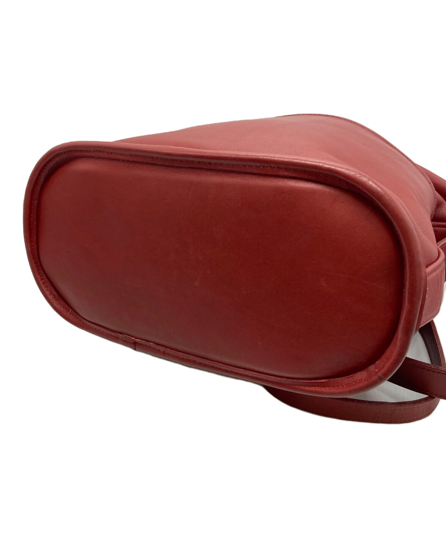 中古・古着通販】COACH (コーチ) バケツ型ショルダーバッグ レッド