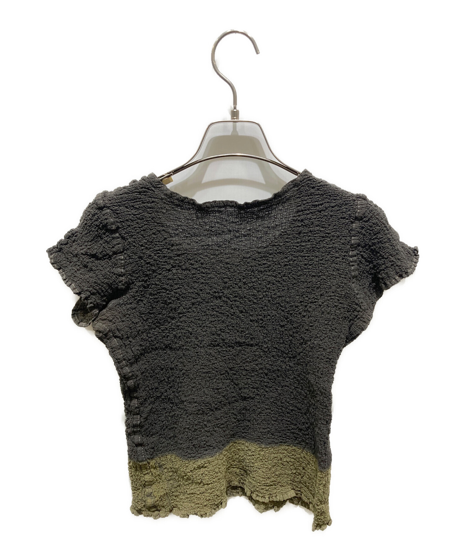 me ISSEY MIYAKE(ミー/イッセイミヤケ) 半袖カットソー レディース美品  ネイビー 中古・古着通販】me ISSEY MIYAKE (ミーイッセイ ミヤケ) バイカラー
