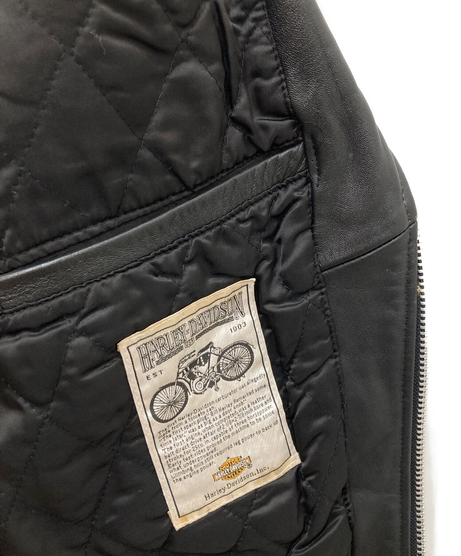 中古・古着通販】HARLEY-DAVIDSON (ハーレーダビッドソン) カウレザー