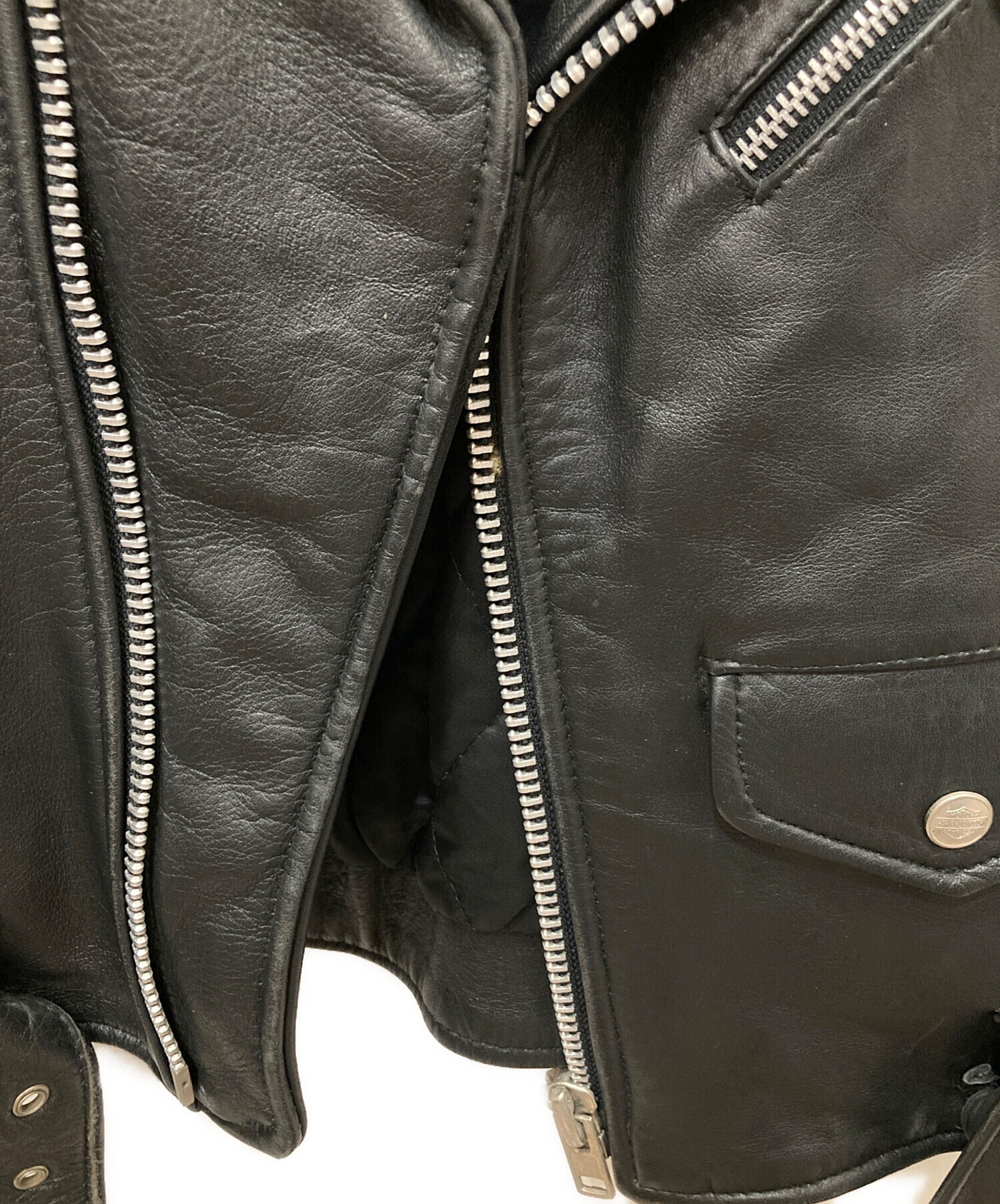 中古・古着通販】HARLEY-DAVIDSON (ハーレーダビッドソン) カウレザー