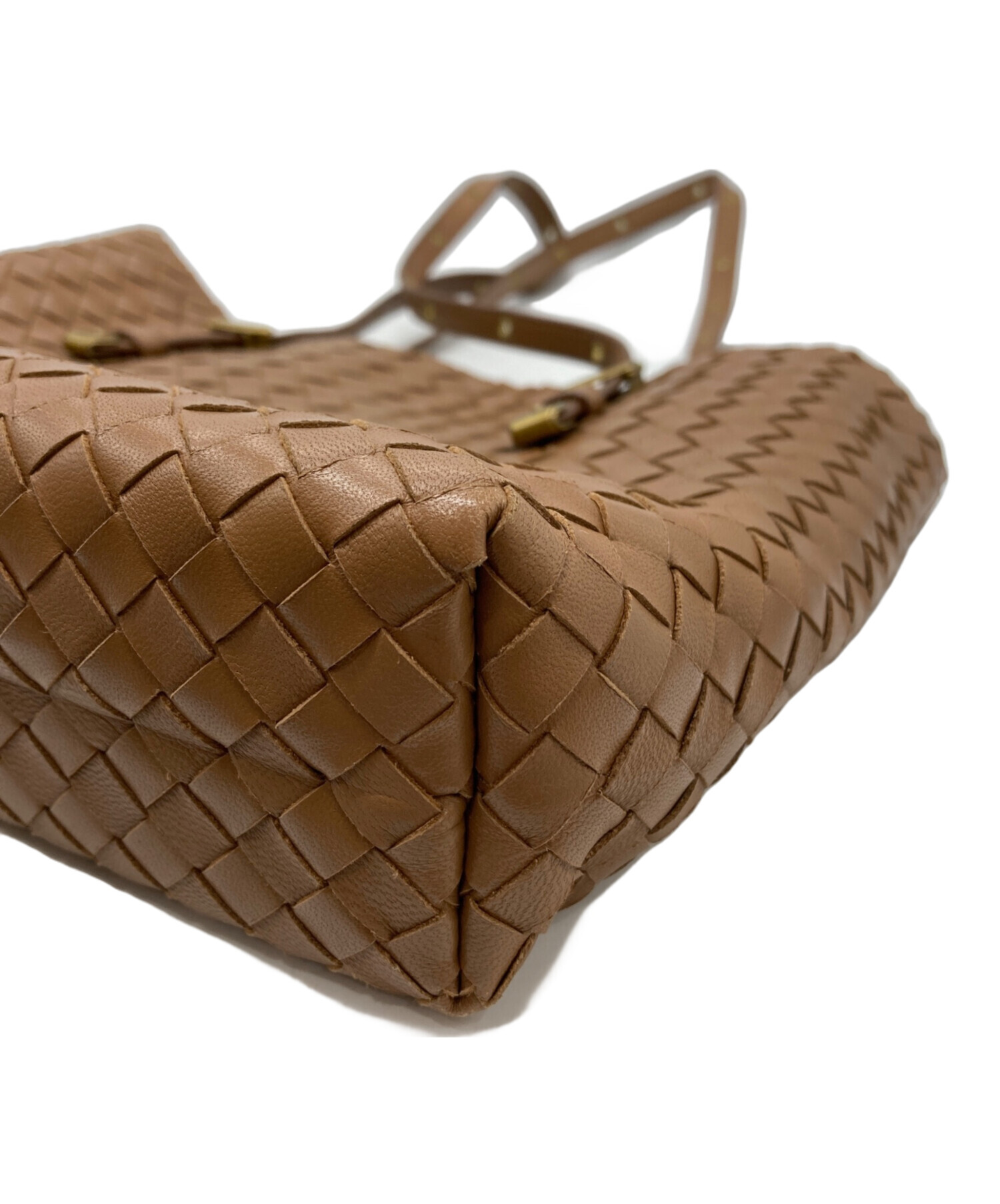 【美品】ボッテガヴェネタ イントレチャート　ブラウン 中古・古着通販】BOTTEGA VENETA (ボッテガベネタ) イントレチャート