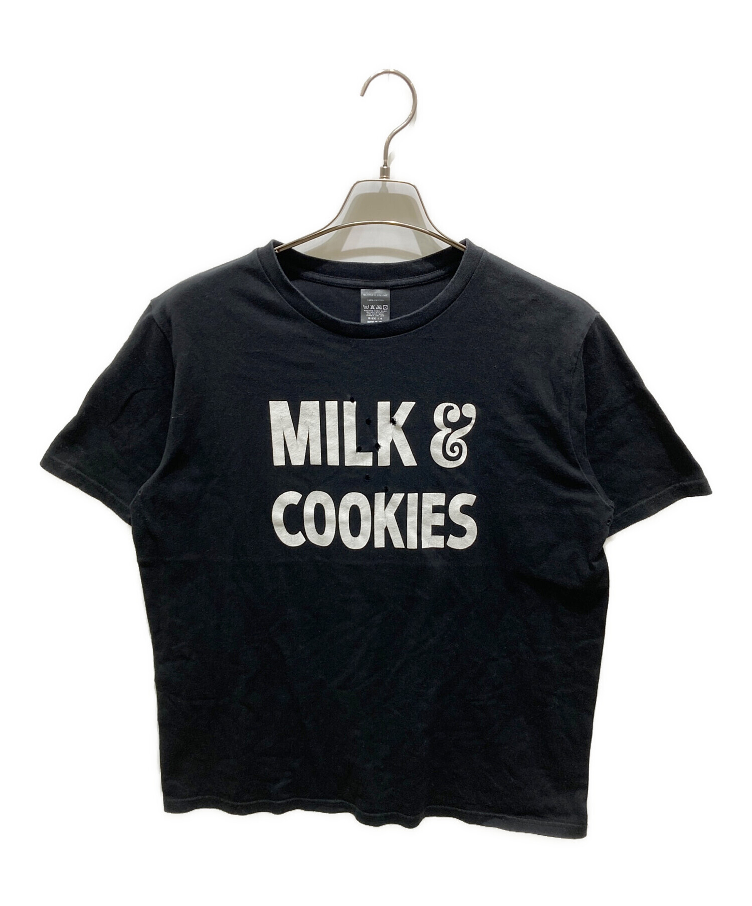 ナンバーナイン 当時物 MILK&COOKIES Tシャツ キムタク着 サイズ4 中古・古着通販】NUMBER (N)INE (ナンバーナイン) 加工MILK&COOKIES T