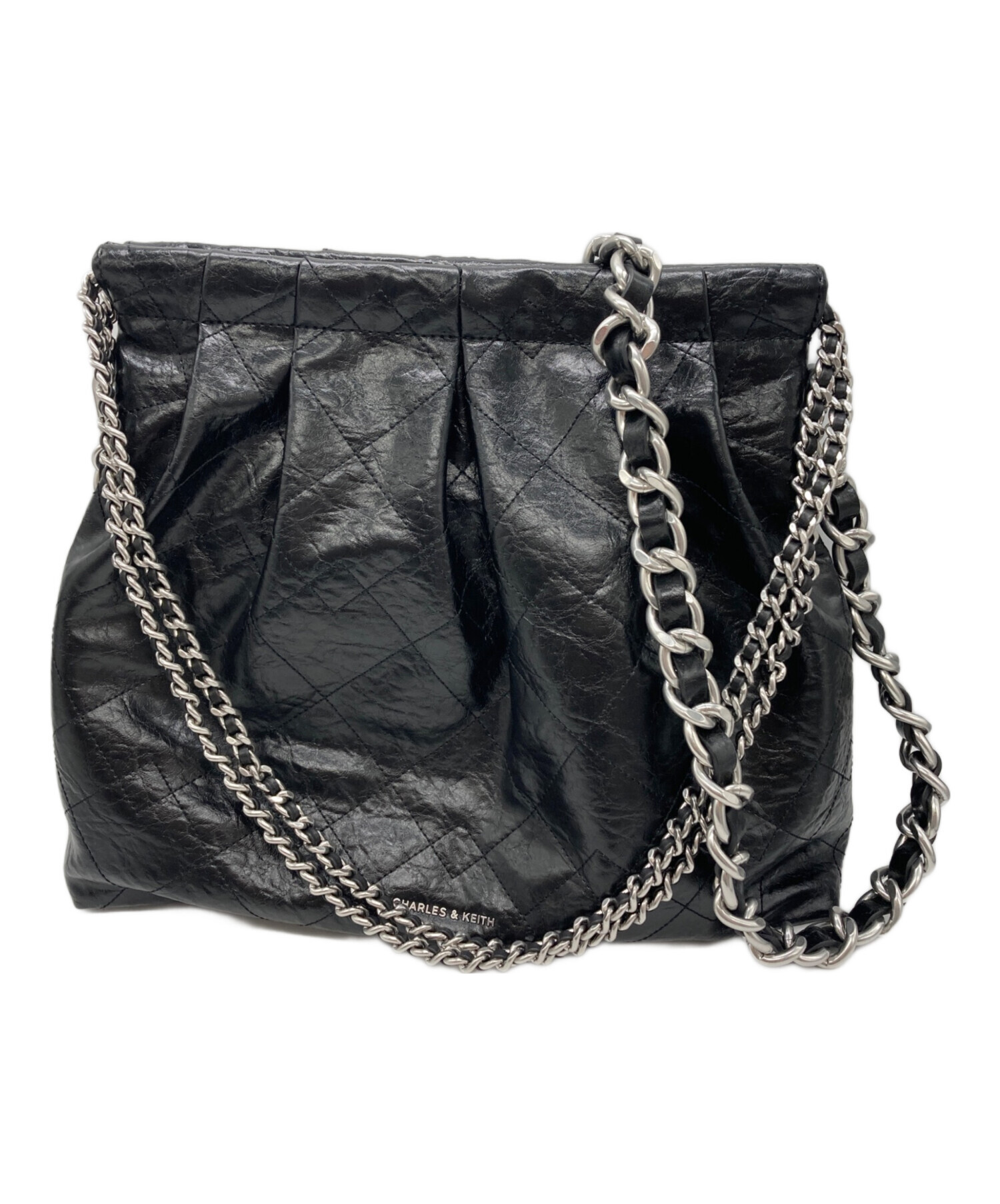CHARLES & KEITH チェーンショルダーバッグ ブラック CHARLES & KEITH