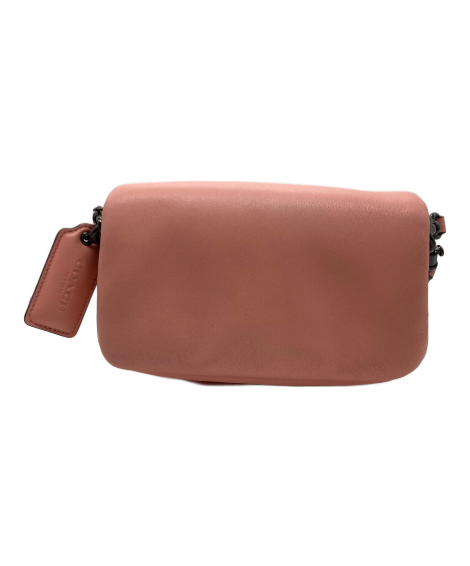 【hina】コーチ　ピロータビーショルダー26　ピンク 中古・古着通販】COACH (コーチ) ピロー タビーショルダーバッグ