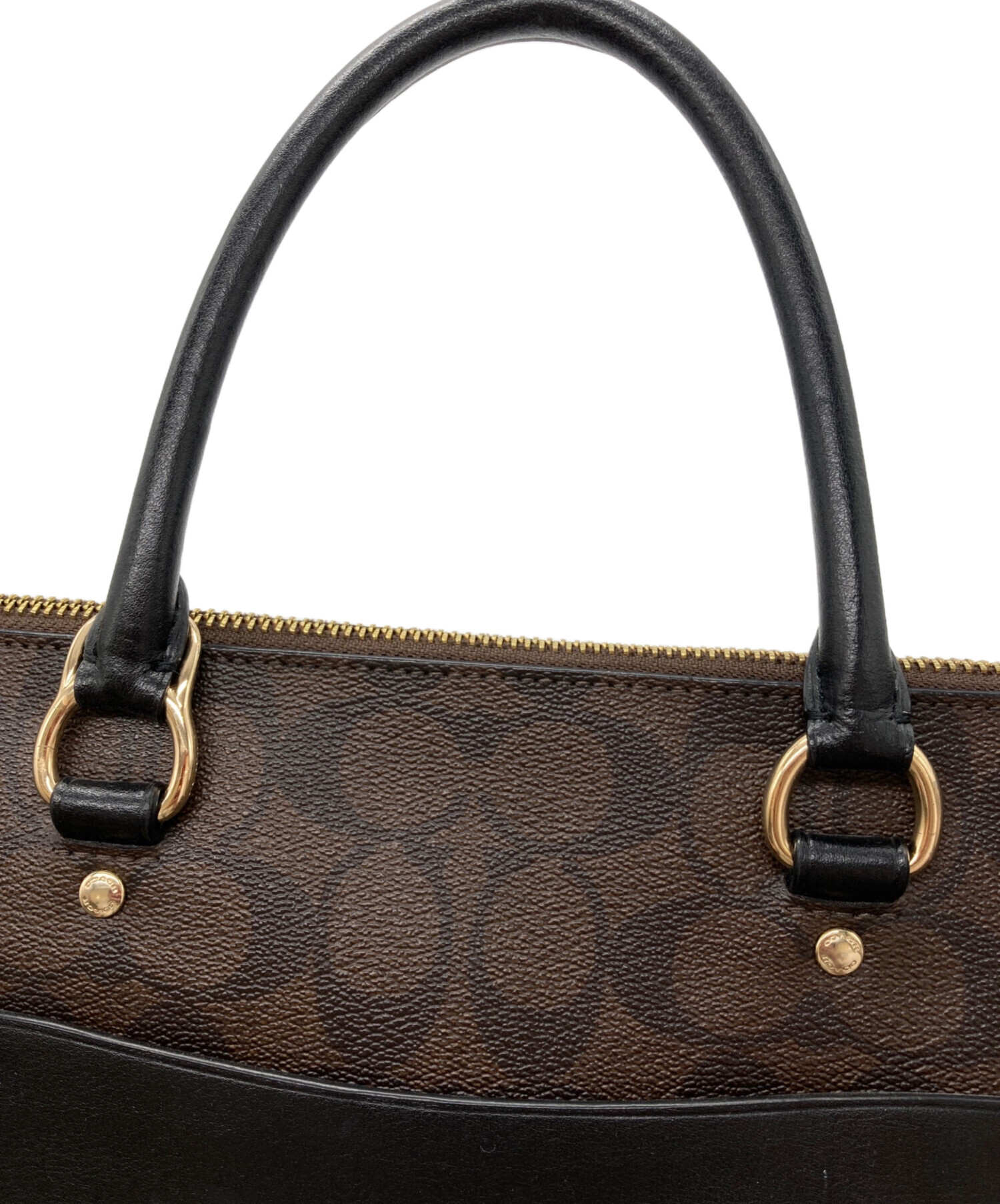 中古・古着通販】COACH (コーチ) ハンドバッグ ブラウン｜ブランド