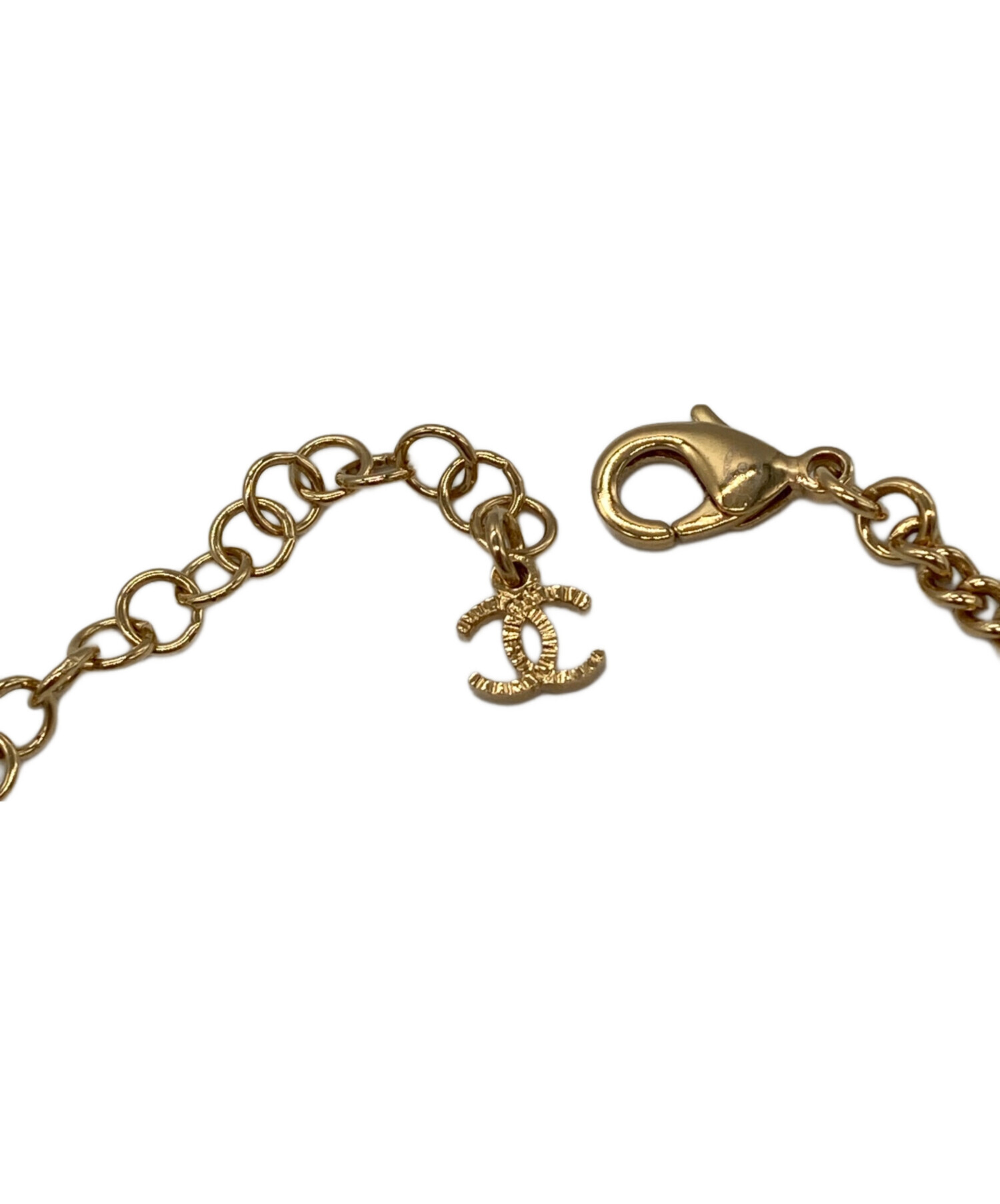 CHANEL ドッグタグ ネックレス ゴールド 中古・古着通販】CHANEL (シャネル) ドックタグネックレス ゴールド