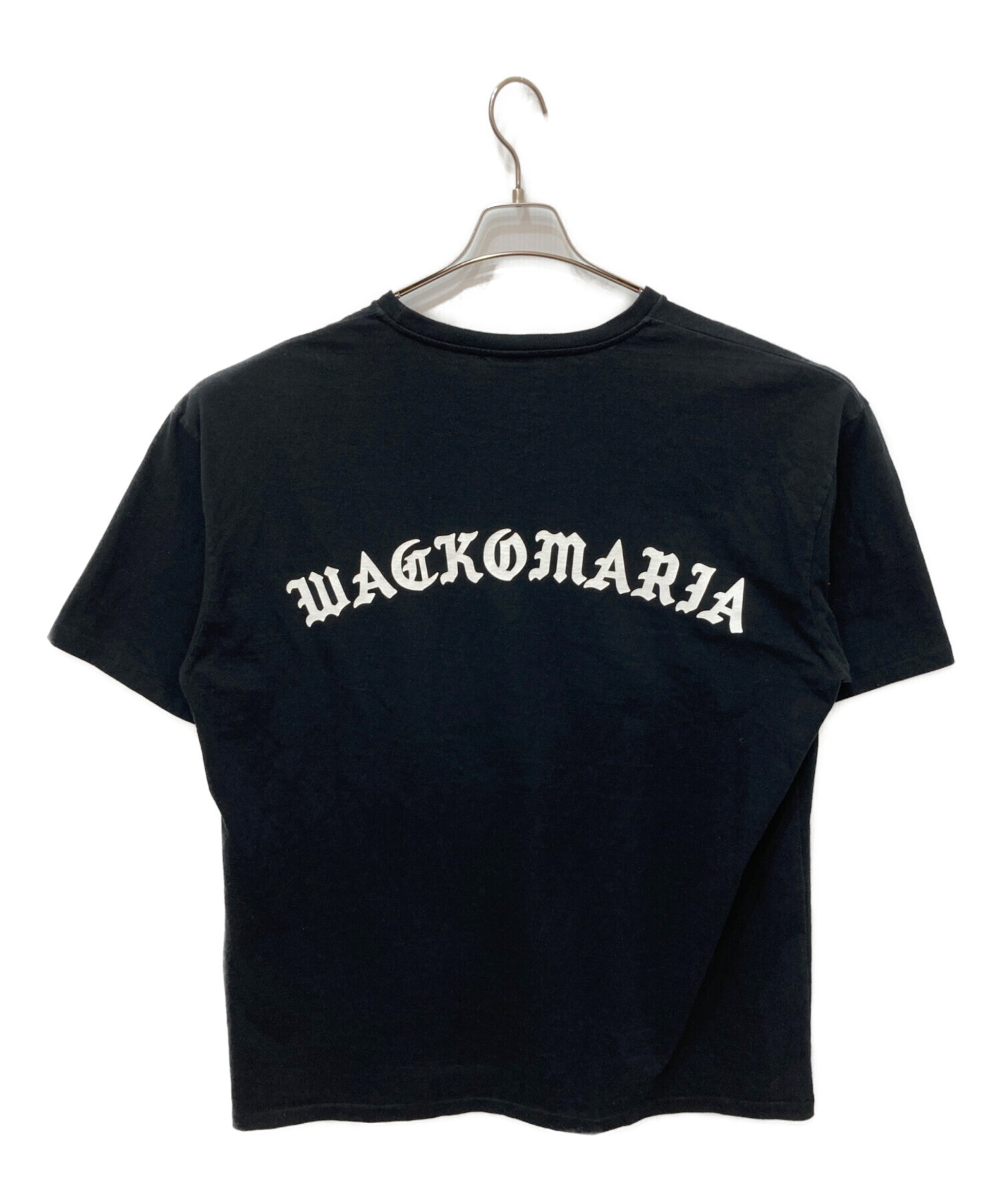 WACKO MARIA ロゴプリント Tシャツ ブラック M 中古・古着通販】WACKO MARIA (ワコマリア) バッグプリントTシャツ
