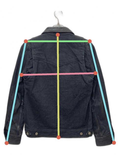 中古・古着通販】RUDE GALLERY (ルードギャラリー) 襟レザーデニム