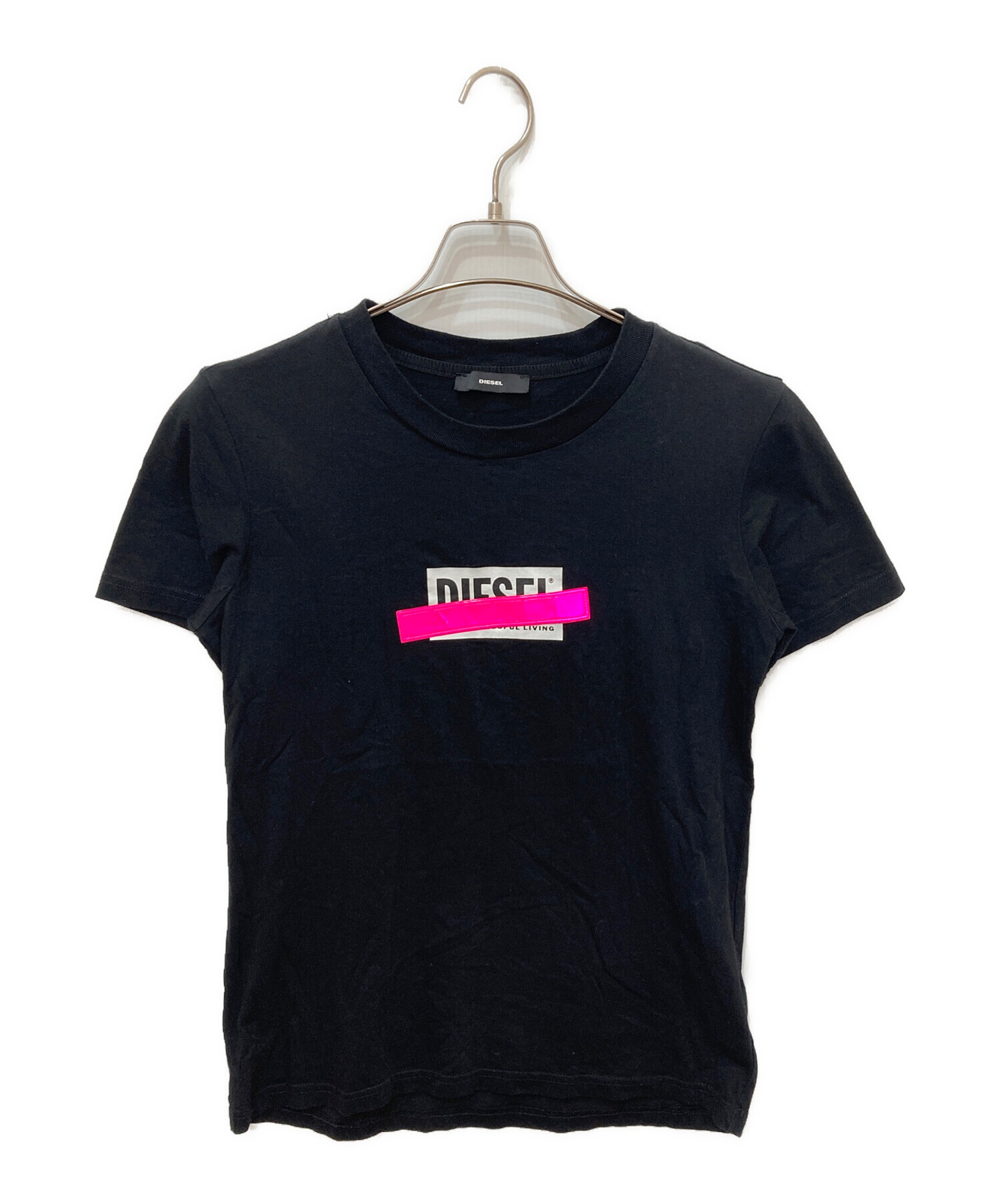 中古・古着通販】DIESEL (ディーゼル) プリントTシャツ ブラック 