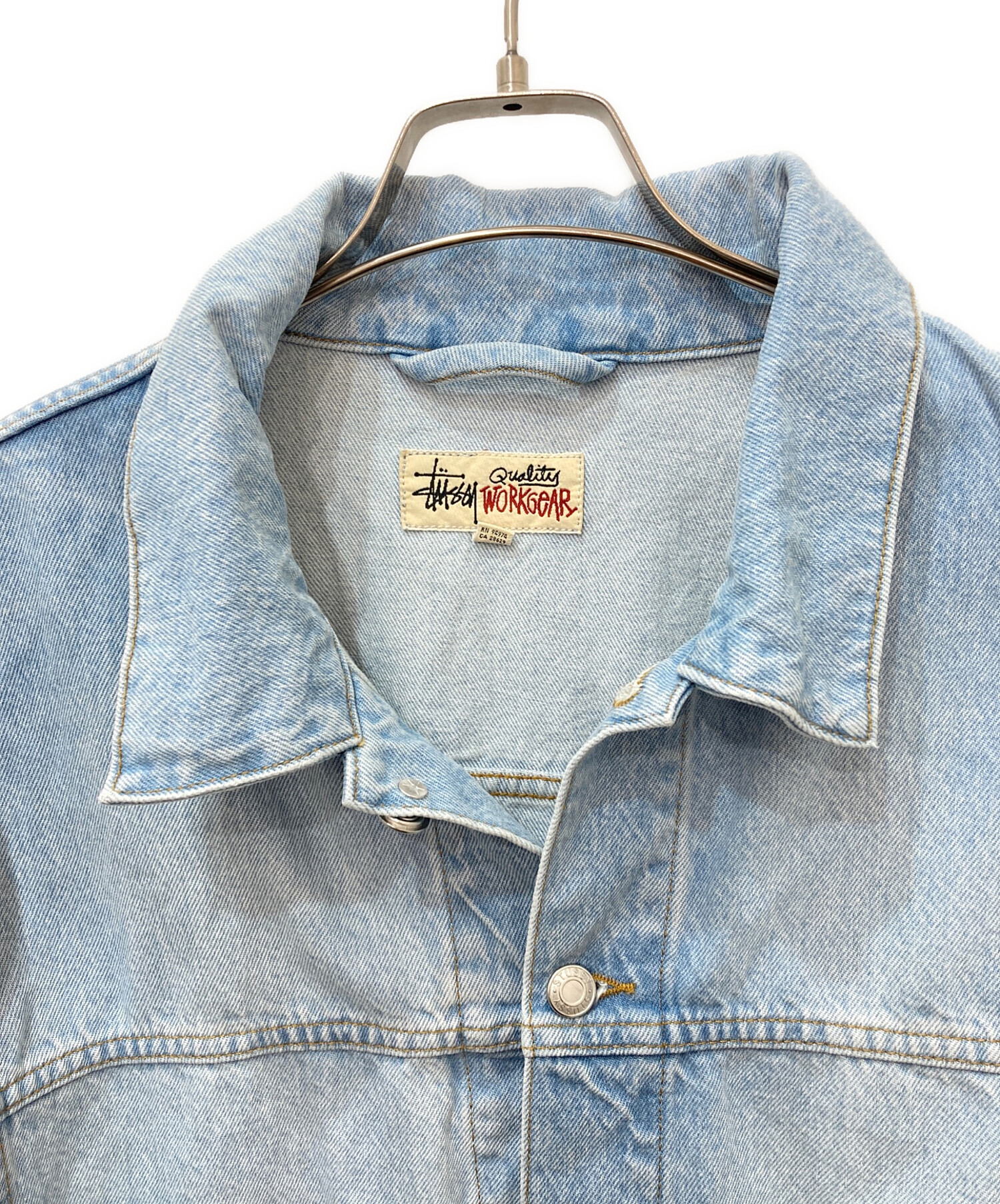 中古・古着通販】stussy (ステューシー) DENIM TRUCKER JACKET デニム 