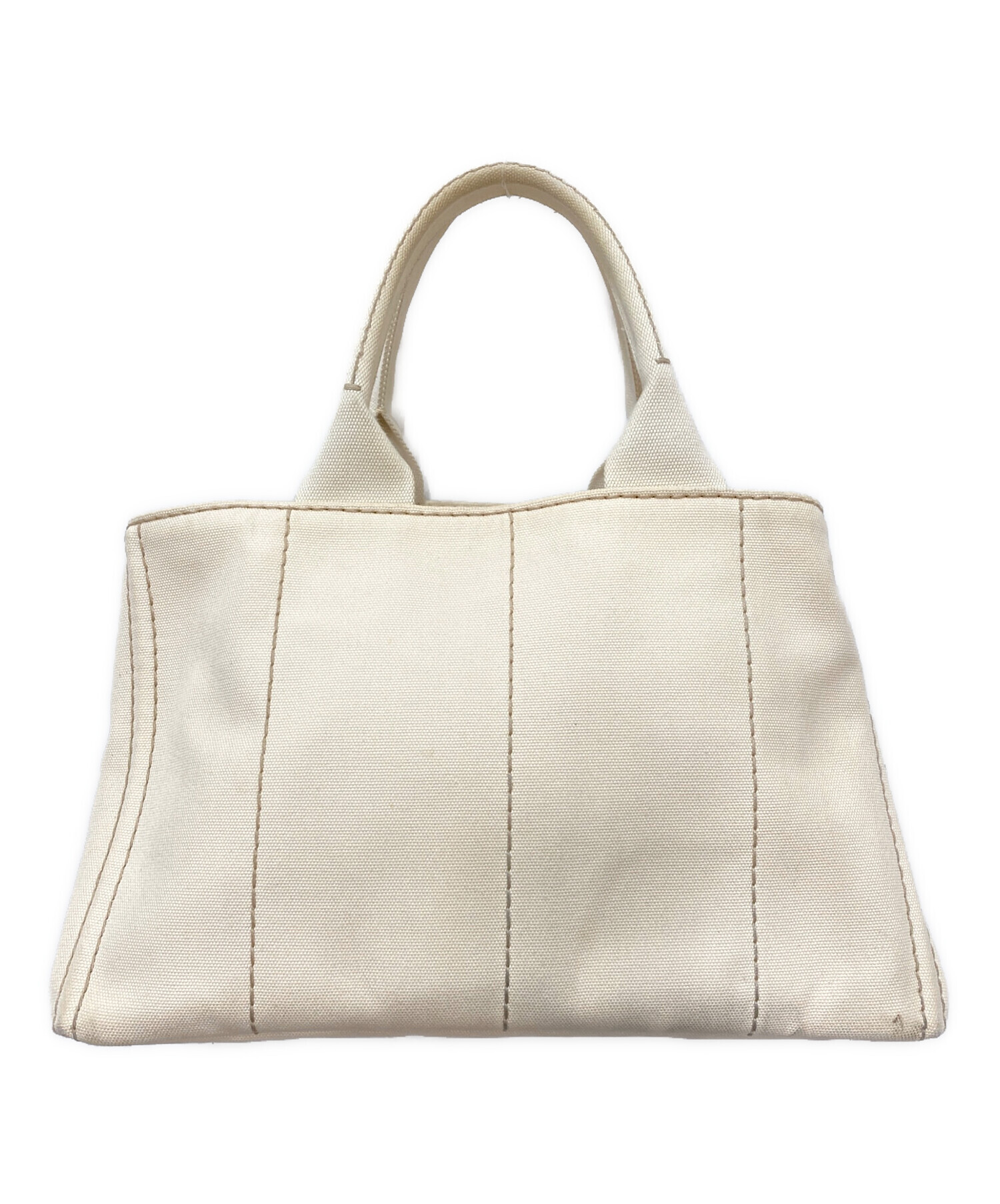 PRADA カナパ アイボリー トートバッグ 中古・古着通販】PRADA (プラダ) カナパキャンバストート バッグ