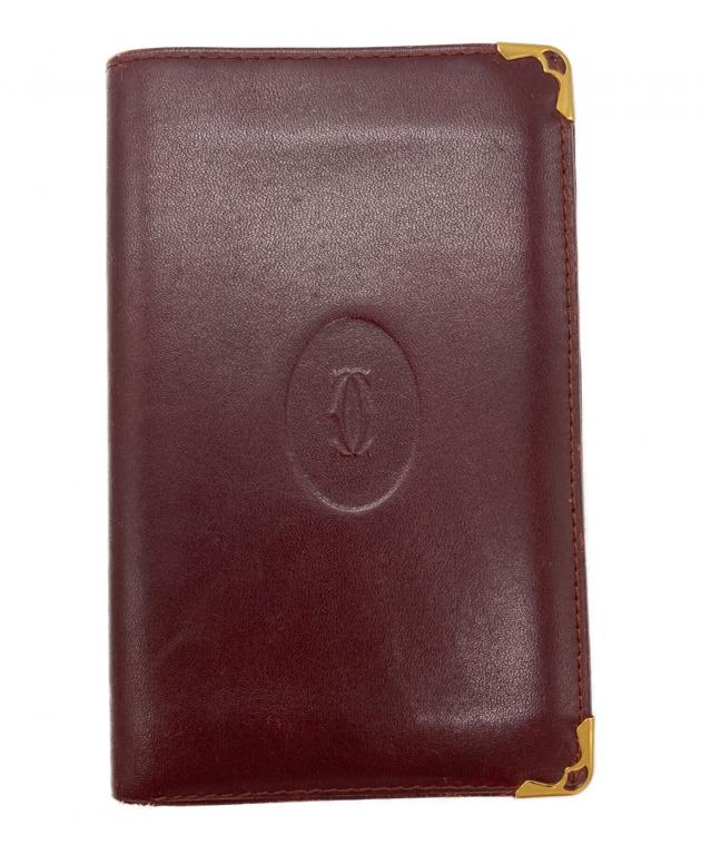 中古・古着通販】Cartier (カルティエ) 2つ折り財布 ボルドー