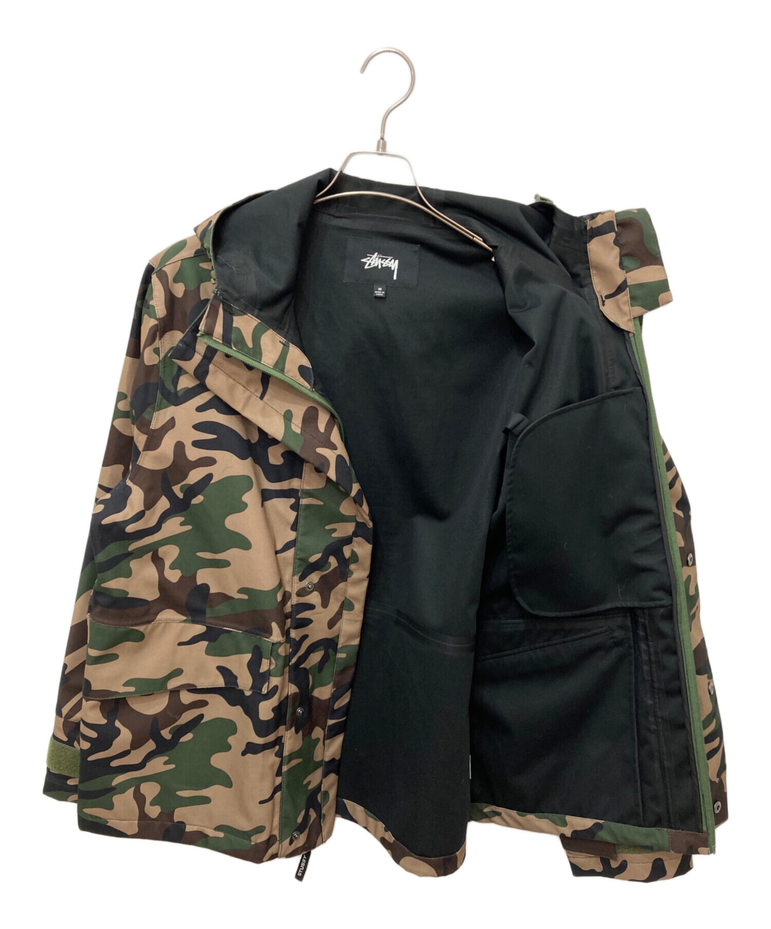KOUさん専用 中古・古着通販】stussy (ステューシー) Shell Hooded JKT カーキ