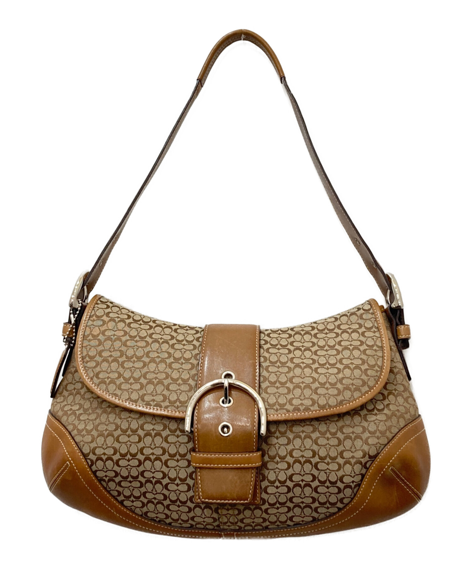 中古・古着通販】COACH (コーチ) SOHOワンショルダーバッグ ベージュ