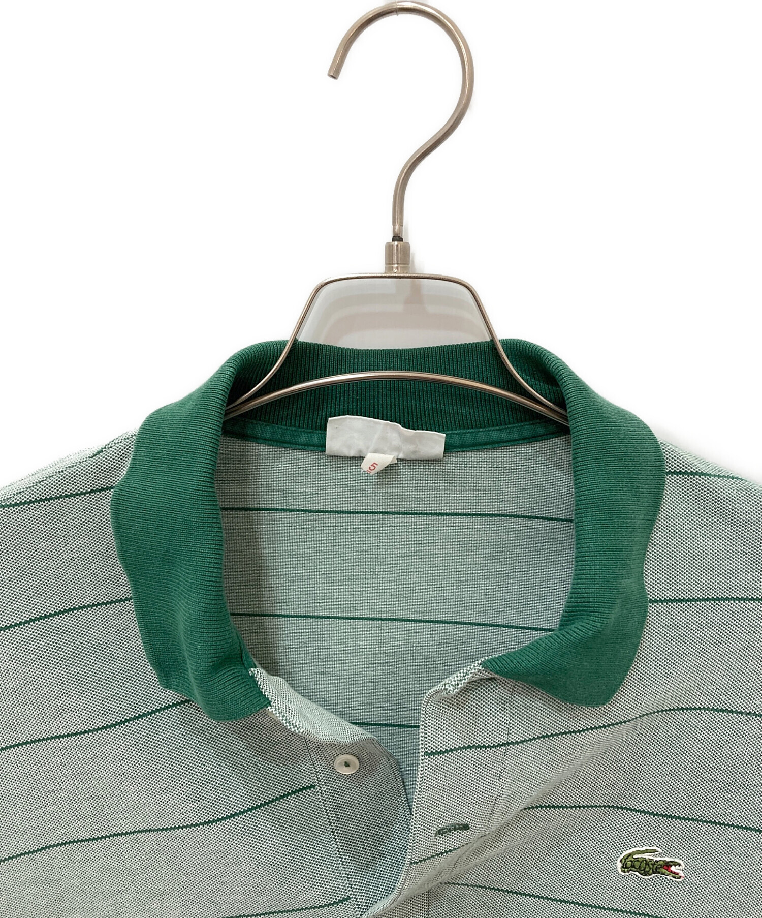 中古・古着通販】LACOSTE (ラコステ) ポロシャツ グリーン サイズ:5