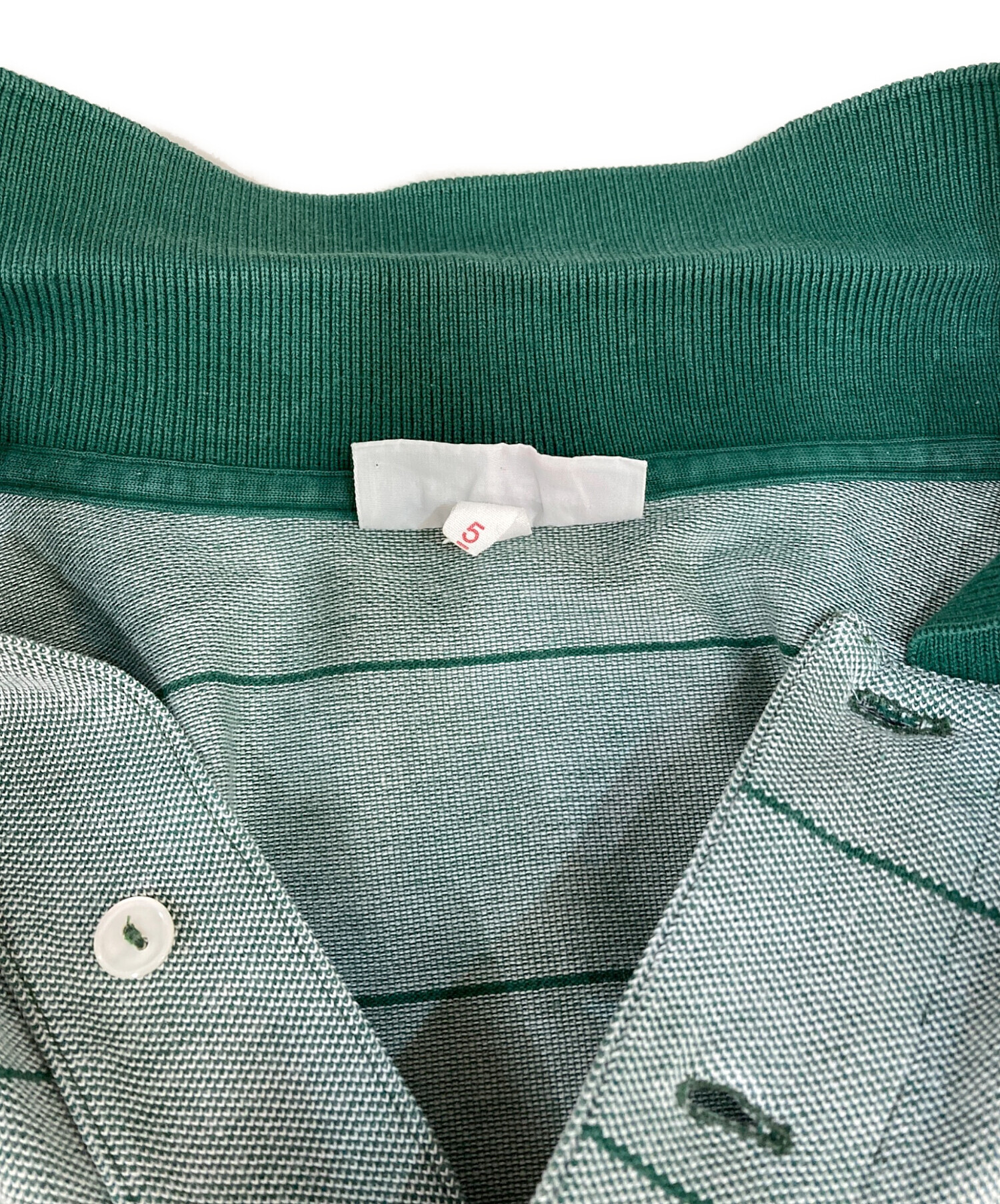 中古・古着通販】LACOSTE (ラコステ) ポロシャツ グリーン サイズ:5