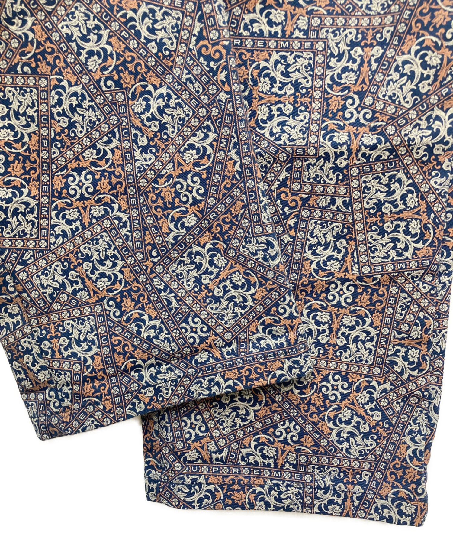 SUPREME 総花柄 ワークパンツ チノパン　Foulard WorkPant 中古・古着通販】Supreme (シュプリーム) Floral Cards Work Pant