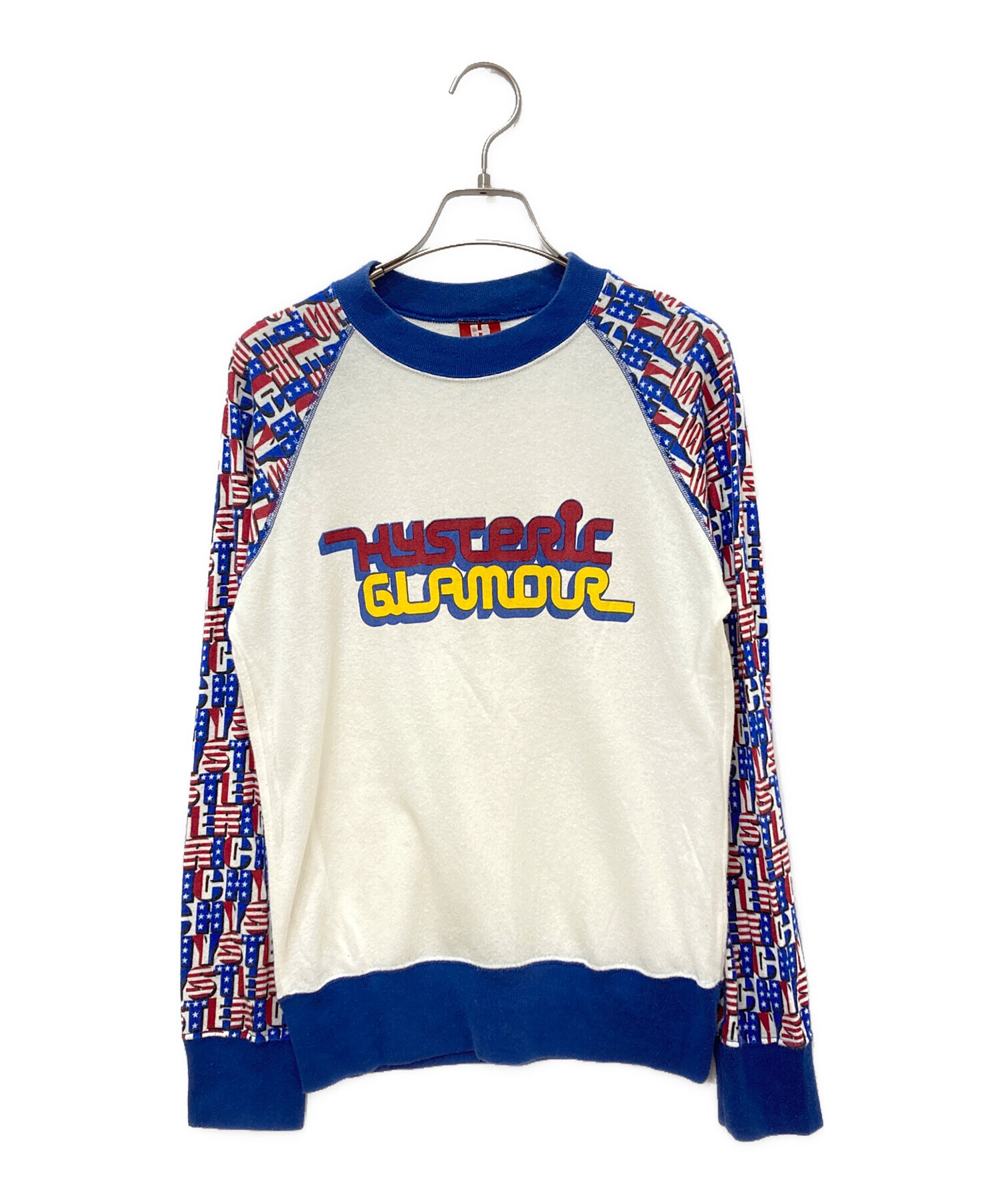 Hysteric Glamour 半袖 スウェット ラグラン リンガー Lサイズ Hysteric Glamour 半袖 スウェット ラグラン リンガー Lサイズ