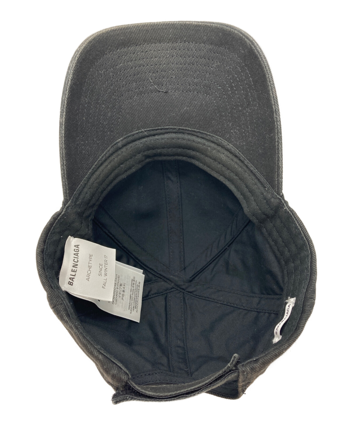 中古・古着通販】BALENCIAGA (バレンシアガ) ロゴ刺繍ベースボール