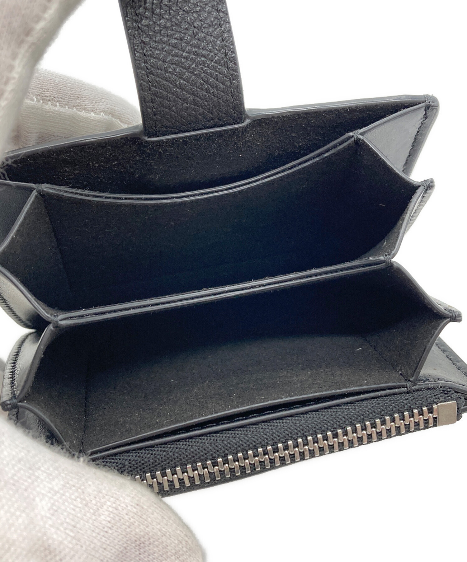 新品未使用　マルジェラ ストラップ付き財布　ブラック 中古・古着通販】Maison Margiela (メゾンマルジェラ) 4 STECH ZIP