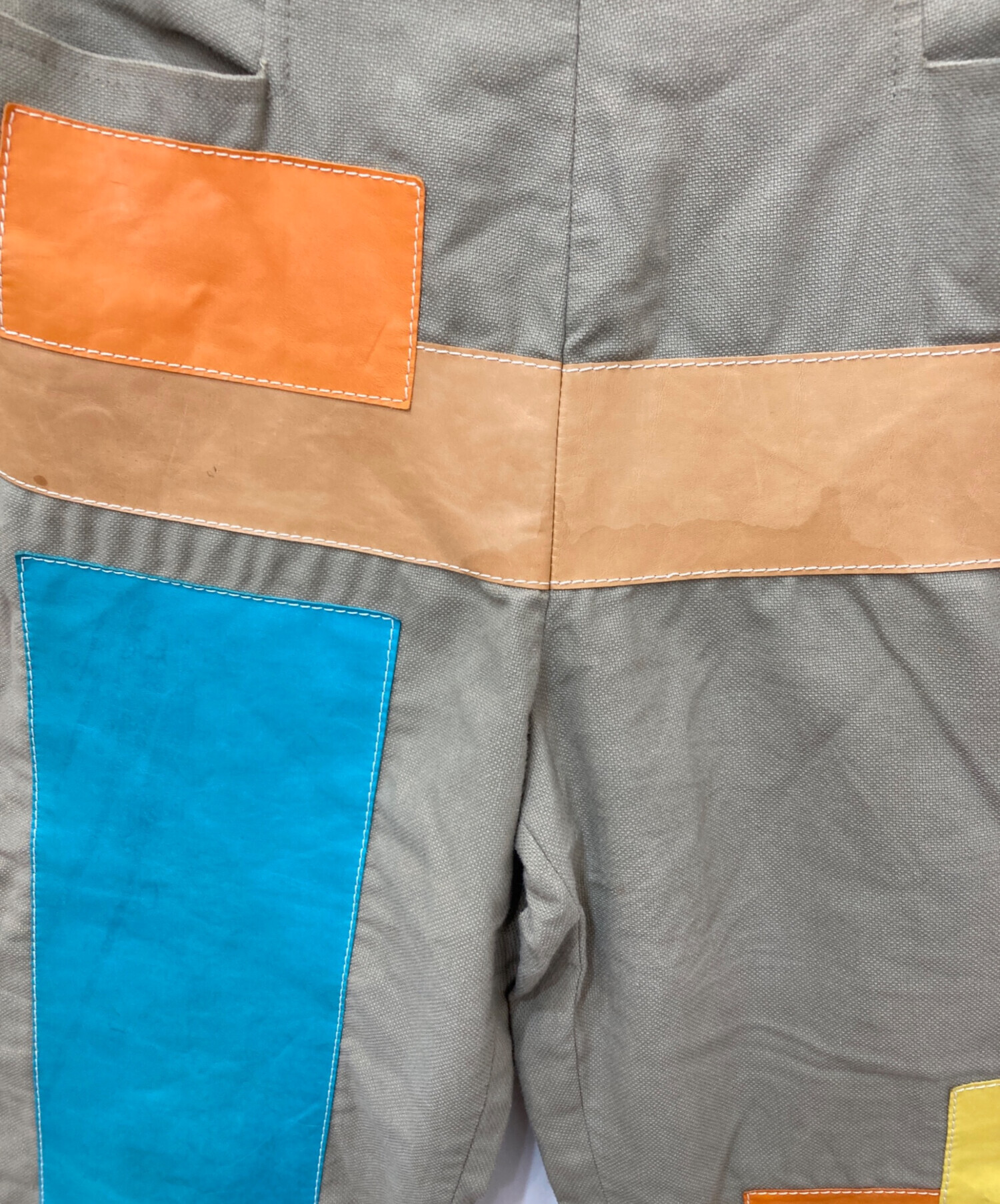 中古・古着通販】FENDI (フェンディ) パッチワークパンツ ベージュ