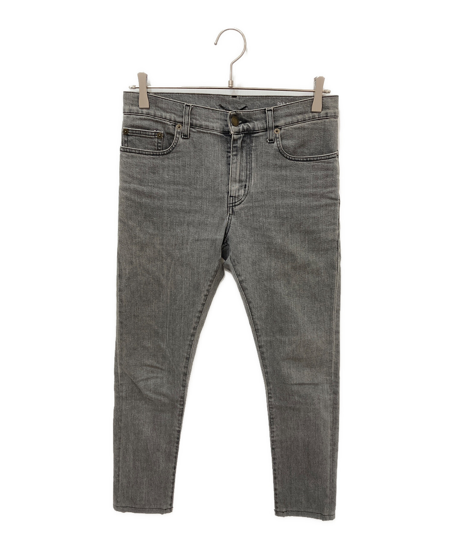 saint laurent ストレッチ　スキニーデニム グレー　30サイズ 中古・古着通販】Saint Laurent Paris (サンローランパリ) ウォッシュ