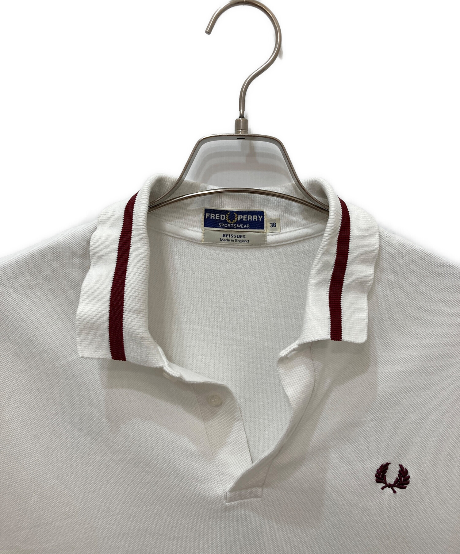 中古・古着通販】FRED PERRY (フレッドペリー) ポロシャツ ホワイト
