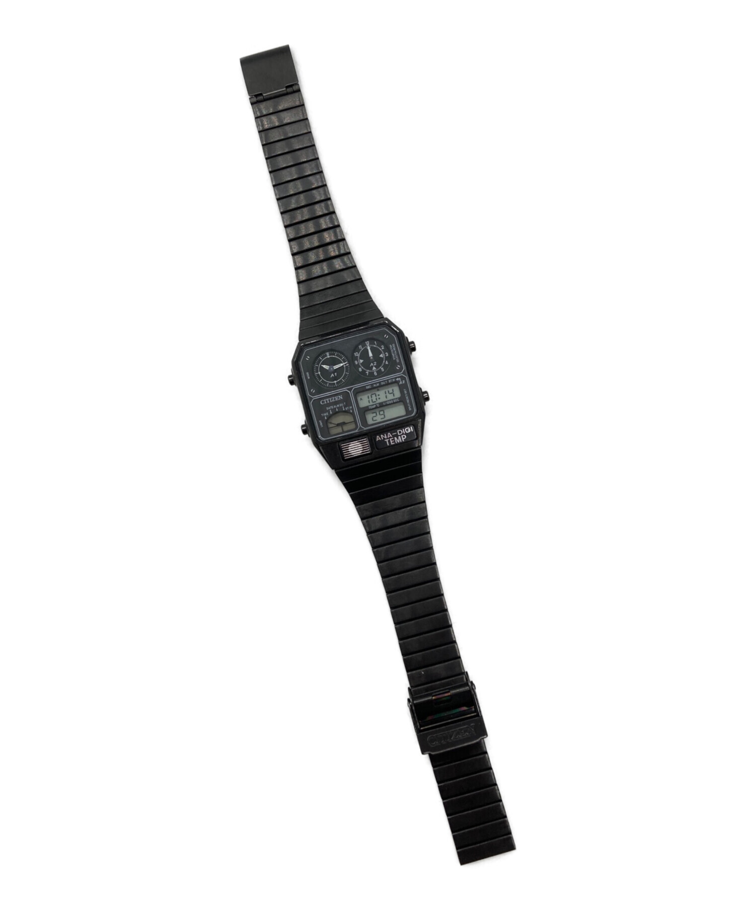 中古・古着通販】CITIZEN (シチズン) ANA-DIGI TEMP ブラック