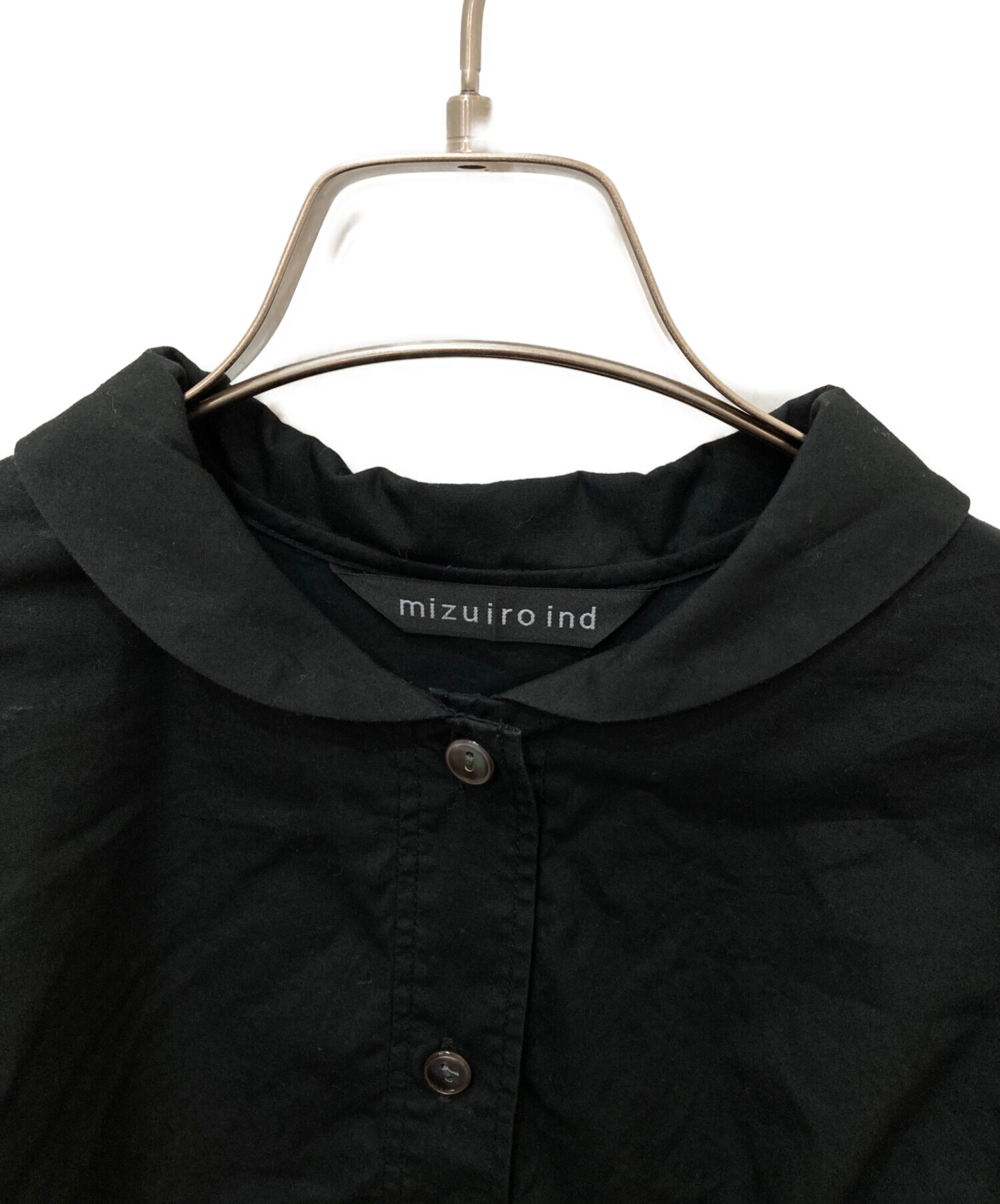 中古・古着通販】mizuiro-ind (ミズイロインド) 袖レース切替ブラウス 