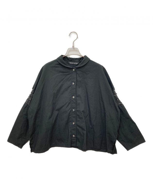中古・古着通販】mizuiro-ind (ミズイロインド) 袖レース切替ブラウス 