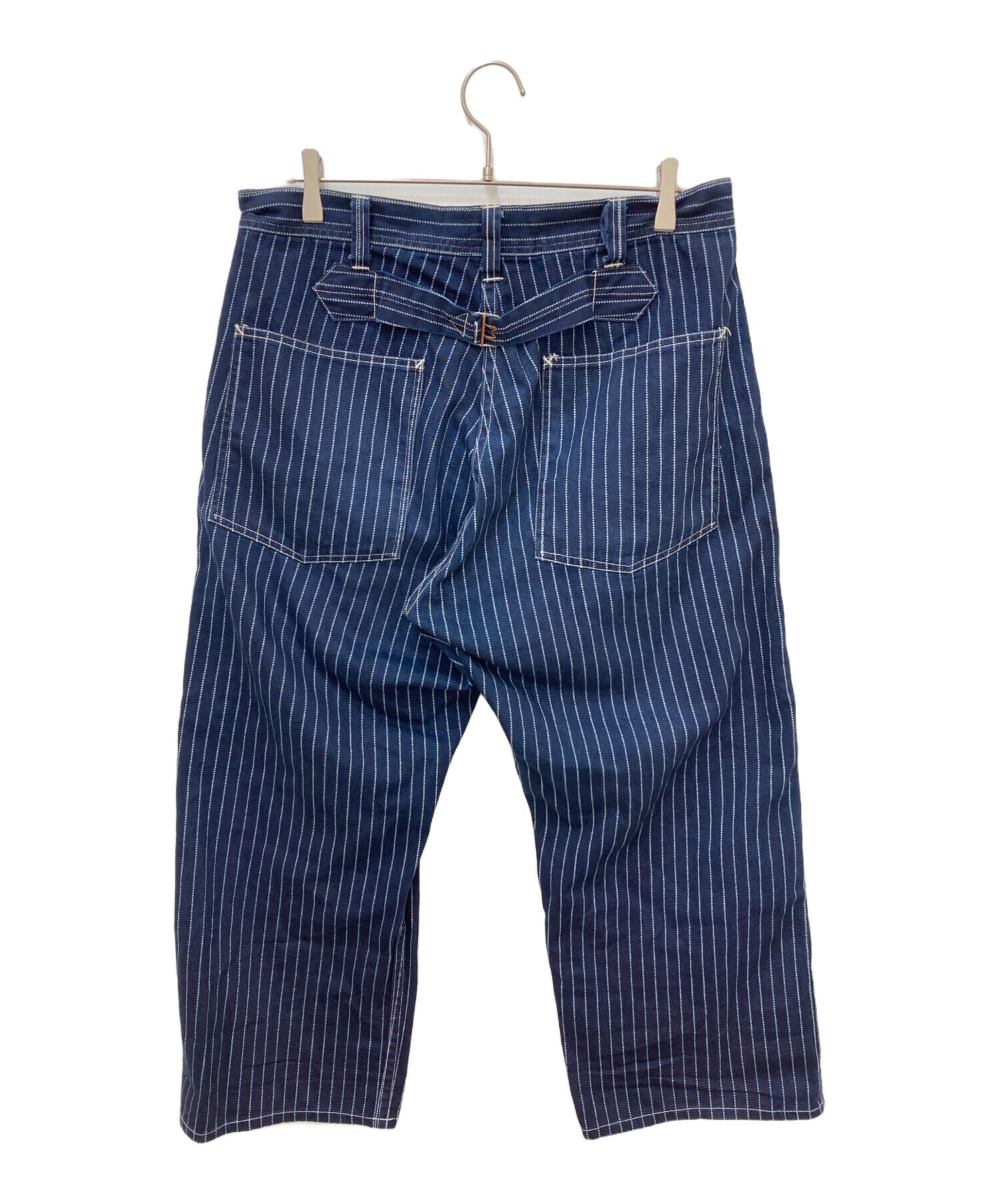 SUGAR CANE ウォバッシュストライプ ワークパンツ W34 L32 中古・古着通販】SUGAR CANE (シュガーケーン) ウォバッシュ
