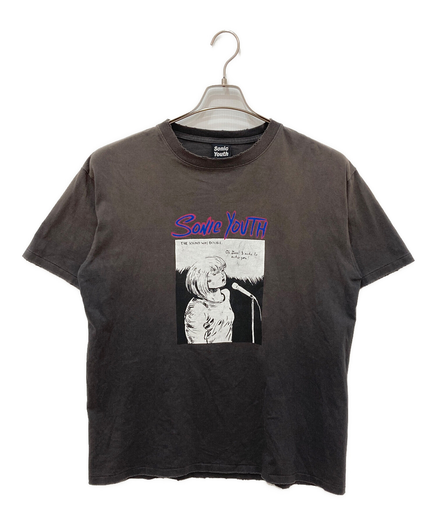 中古・古着通販】sonic youth (ソニックユース) 加工プリントTシャツ