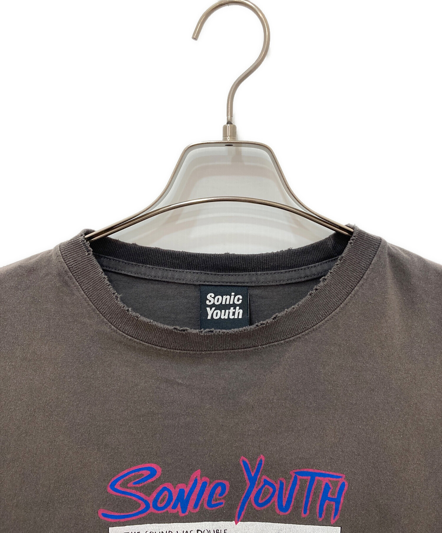 中古・古着通販】sonic youth (ソニックユース) 加工プリントTシャツ