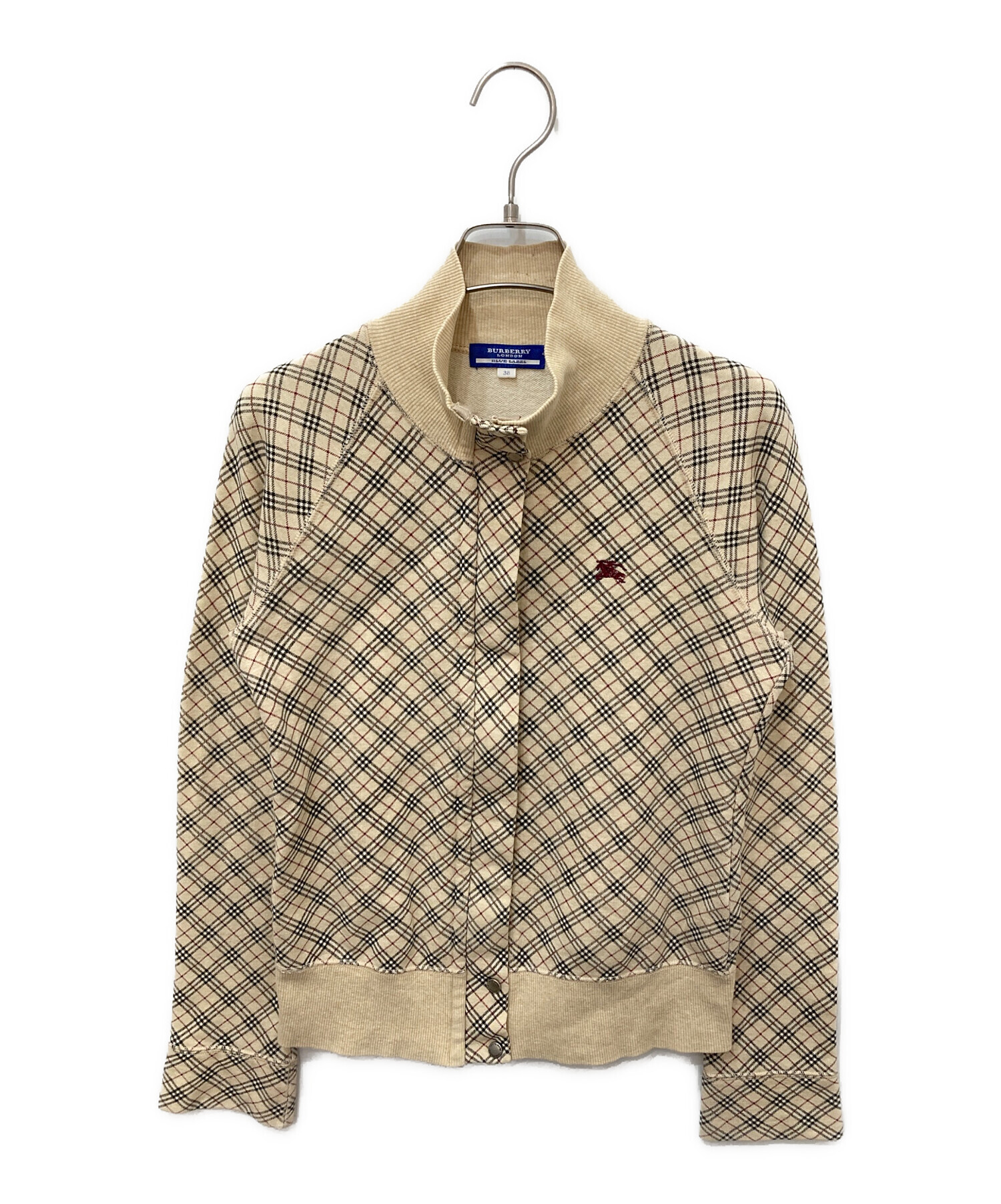 バーバリーブルーレーベルのノバチェック柄トラックジャケット 中古・古着通販】BURBERRY BLUE LABEL (バーバリー ブルー レーベル