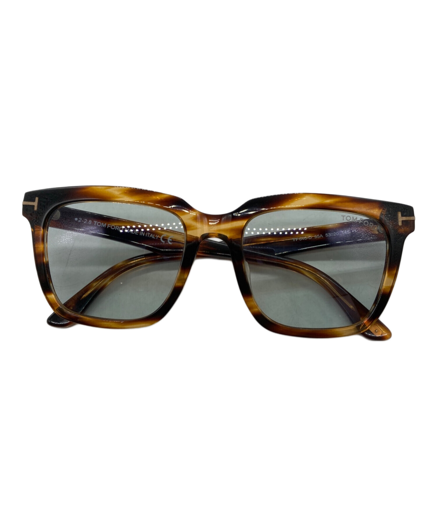 中古・古着通販】TOM FORD (トムフォード) 眼鏡 ブラウン サイズ:53