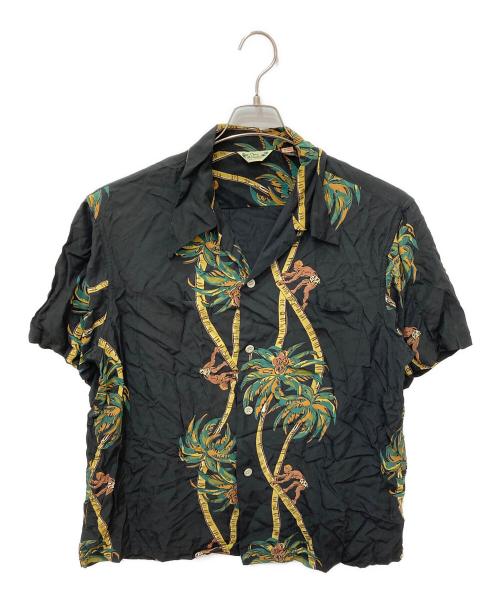 美品 リアルマッコイズ Pine McSwine アロハシャツ L 総柄 開襟 中古・古着通販】pine mcswine (リアルマッコイズ) オープンカラー