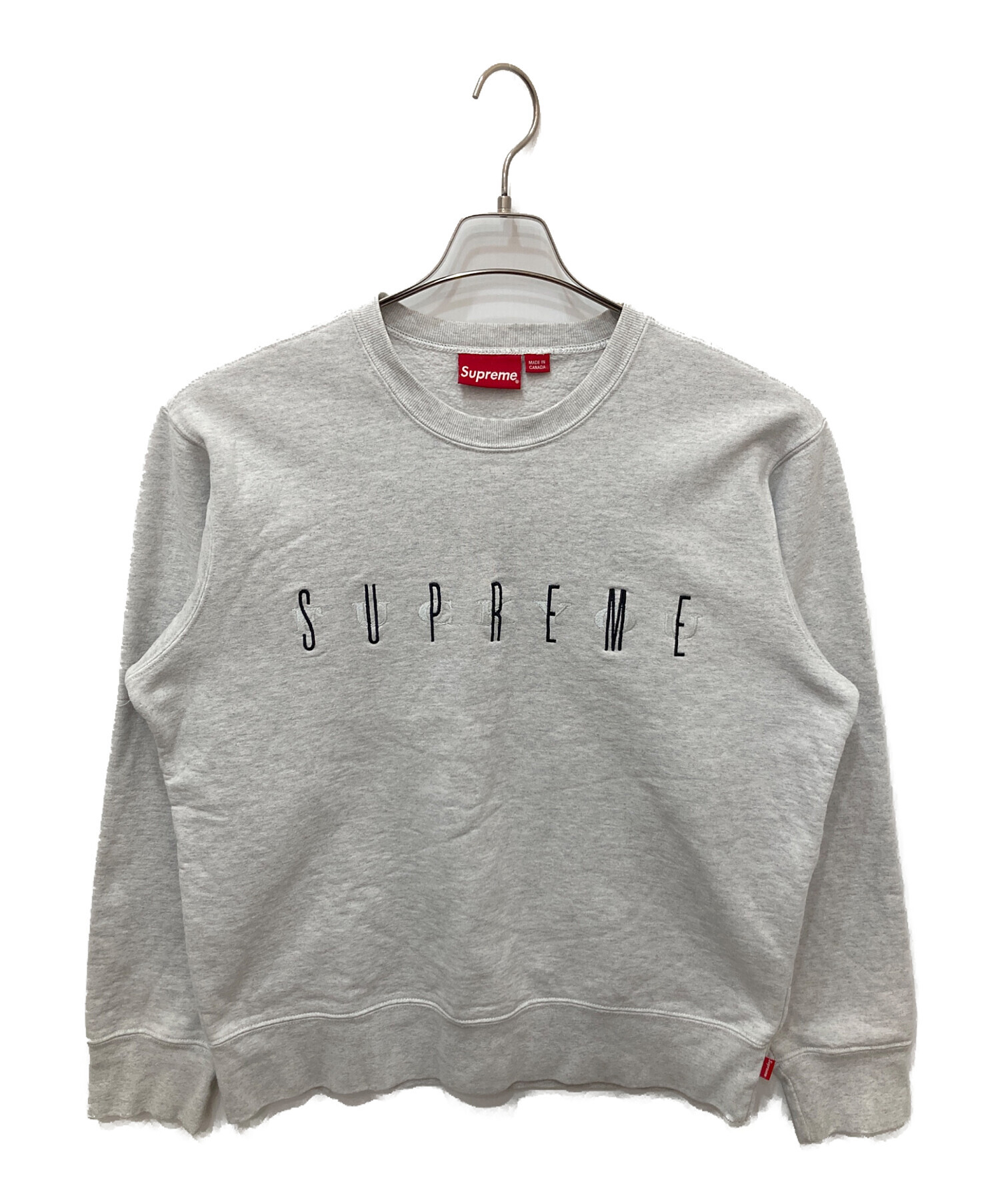 supreme crew neck FUCKYOU トレーナー 中古・古着通販】SUPREME (シュプリーム) Fuck You Crewneck グレー