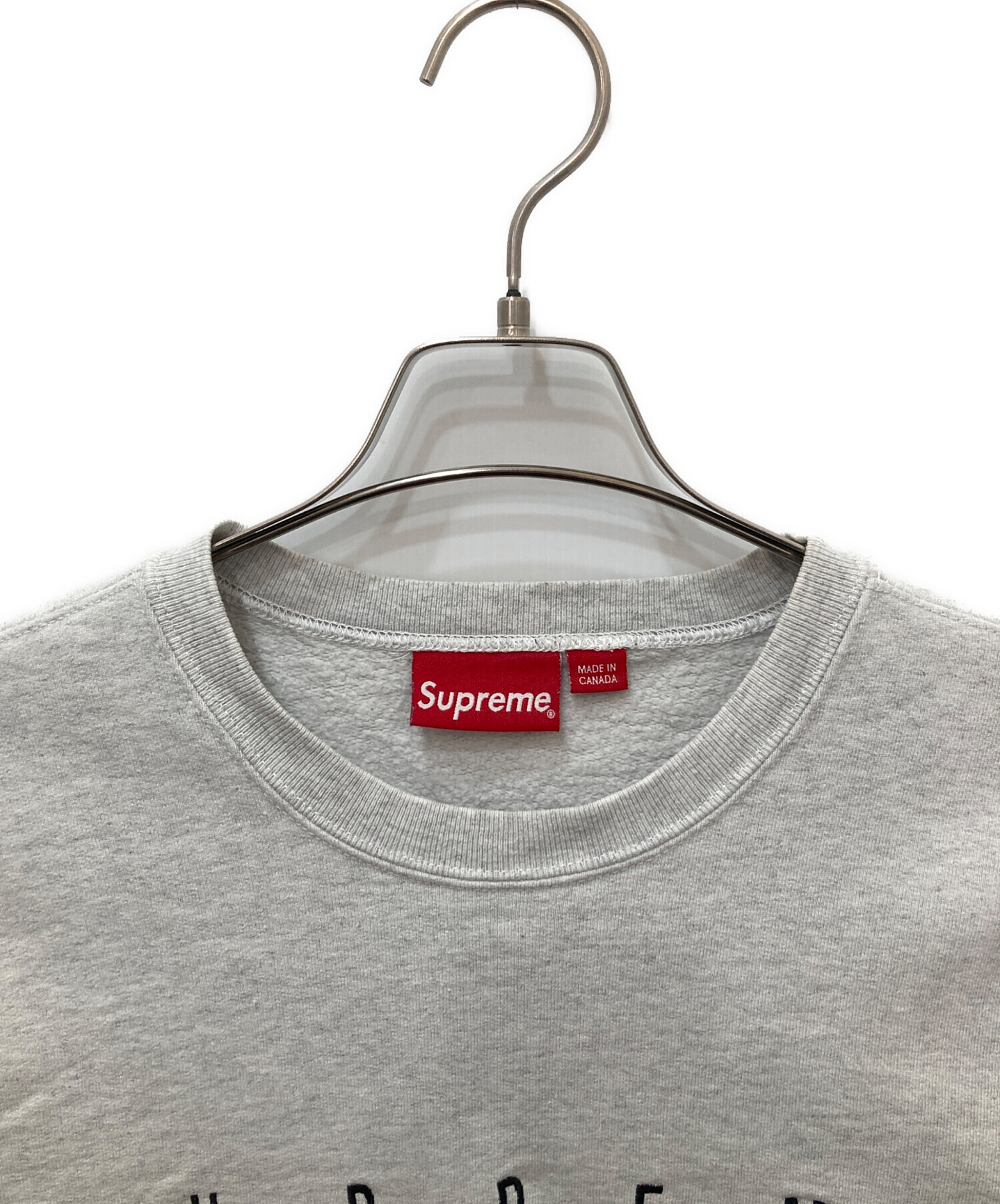 中古・古着通販】SUPREME (シュプリーム) Fuck You Crewneck グレー