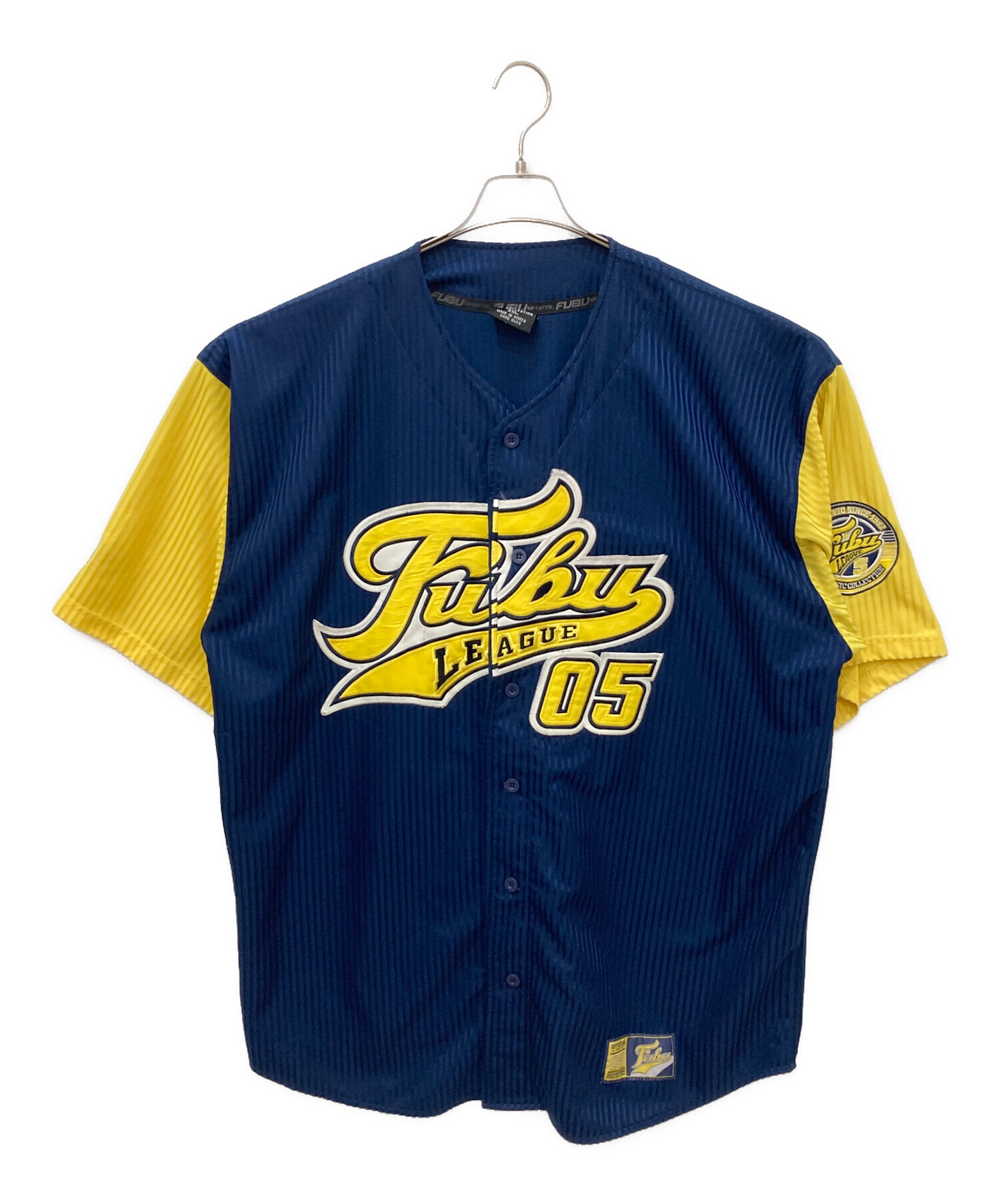 中古・古着通販】FUBU (フブ) ゲームシャツ ネイビー サイズ:XXL