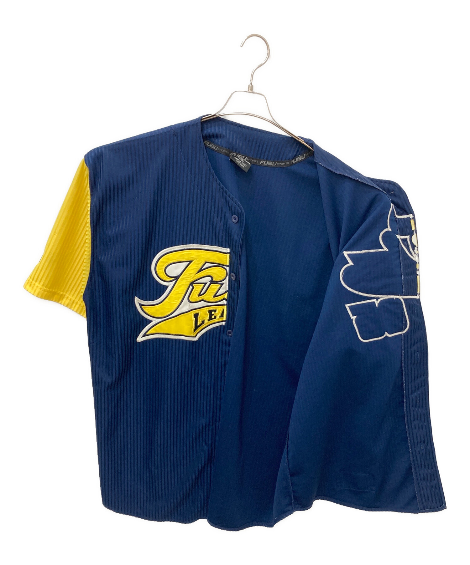 中古・古着通販】FUBU (フブ) ゲームシャツ ネイビー サイズ:XXL