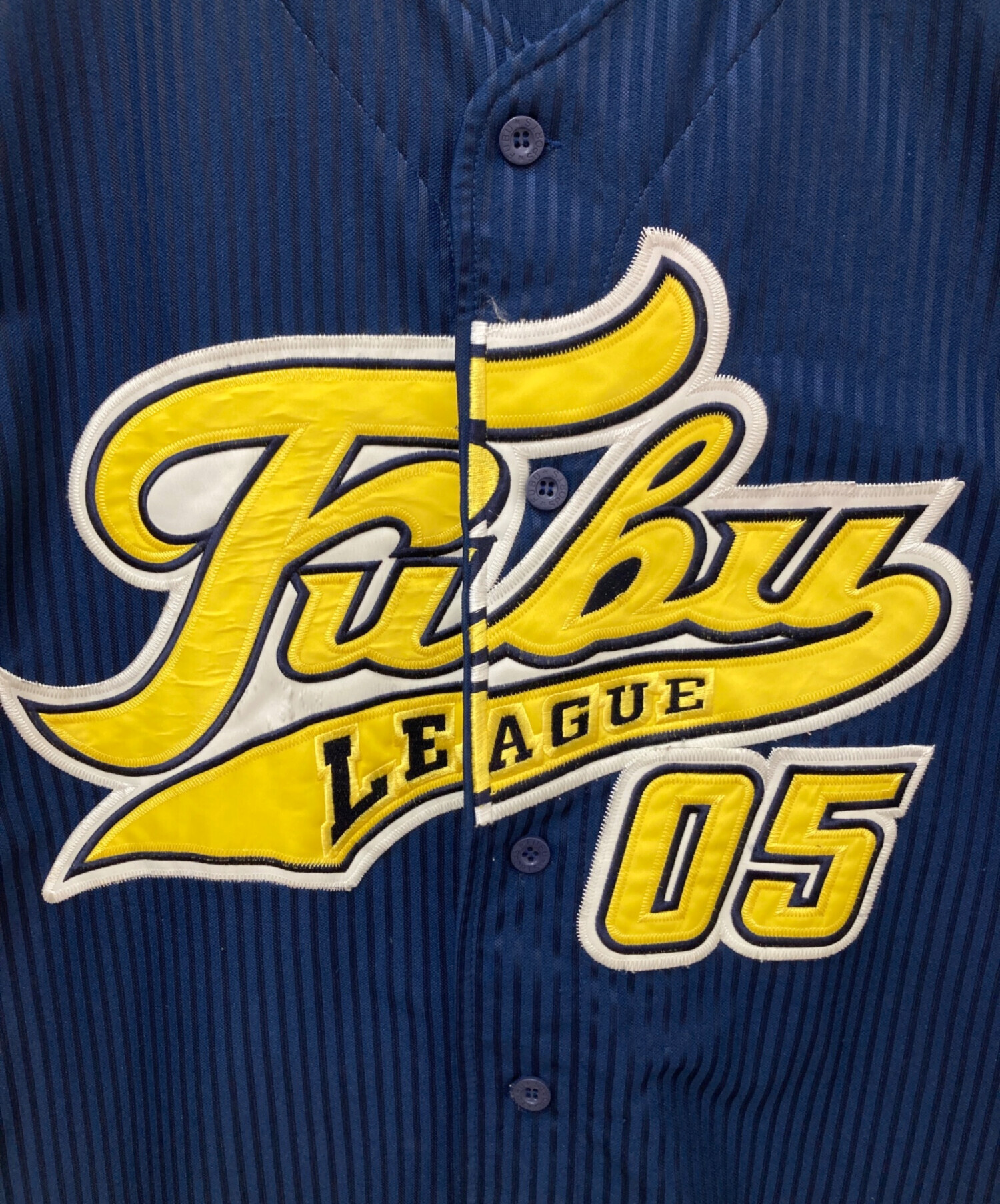 中古・古着通販】FUBU (フブ) ゲームシャツ ネイビー サイズ:XXL