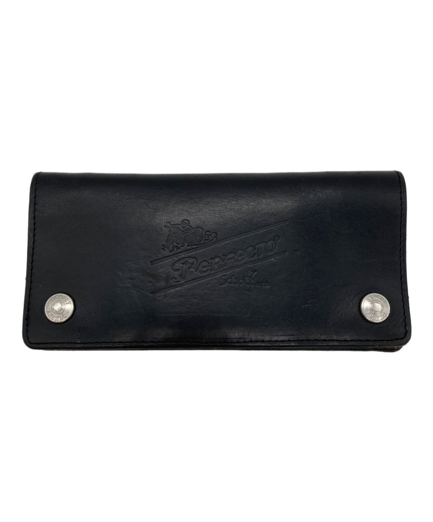 中古・古着通販】Schott (ショット) 長財布 ブラック｜ブランド・古着