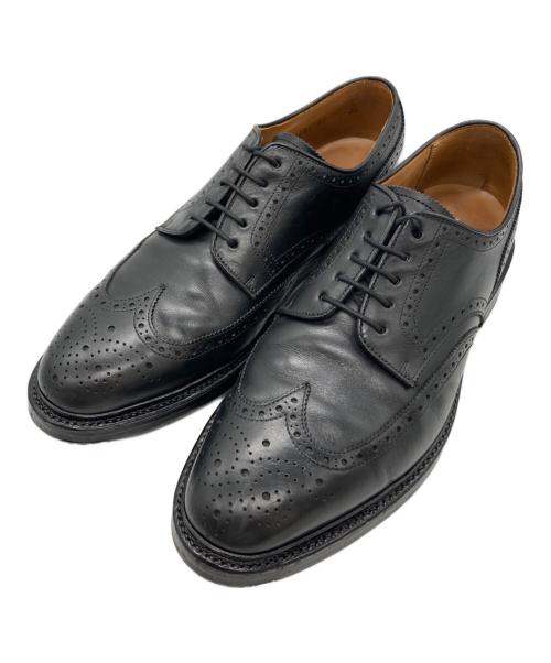 POLO RALPH LAUREN レザー ウイングチップブーツ ブラック 9D 中古・古着通販】POLO RALPH LAUREN (ポロ・ラルフローレン) ウイング