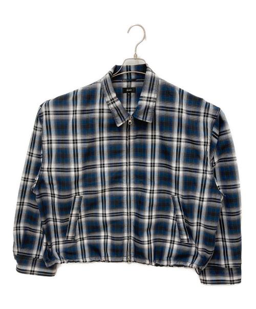 中古・古着通販】BEAMS (ビームス) ショート チェック ブルゾン ブルー