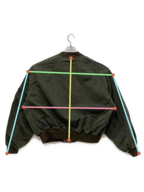 中古・古着通販】BEAMS (ビームス) Fade Bomber Jacket グリーン