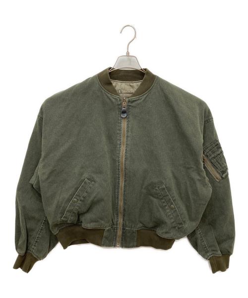 中古・古着通販】BEAMS (ビームス) Fade Bomber Jacket グリーン