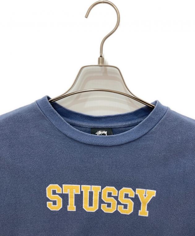 中古・古着通販】stussy (ステューシー) 半袖スウェット ネイビー