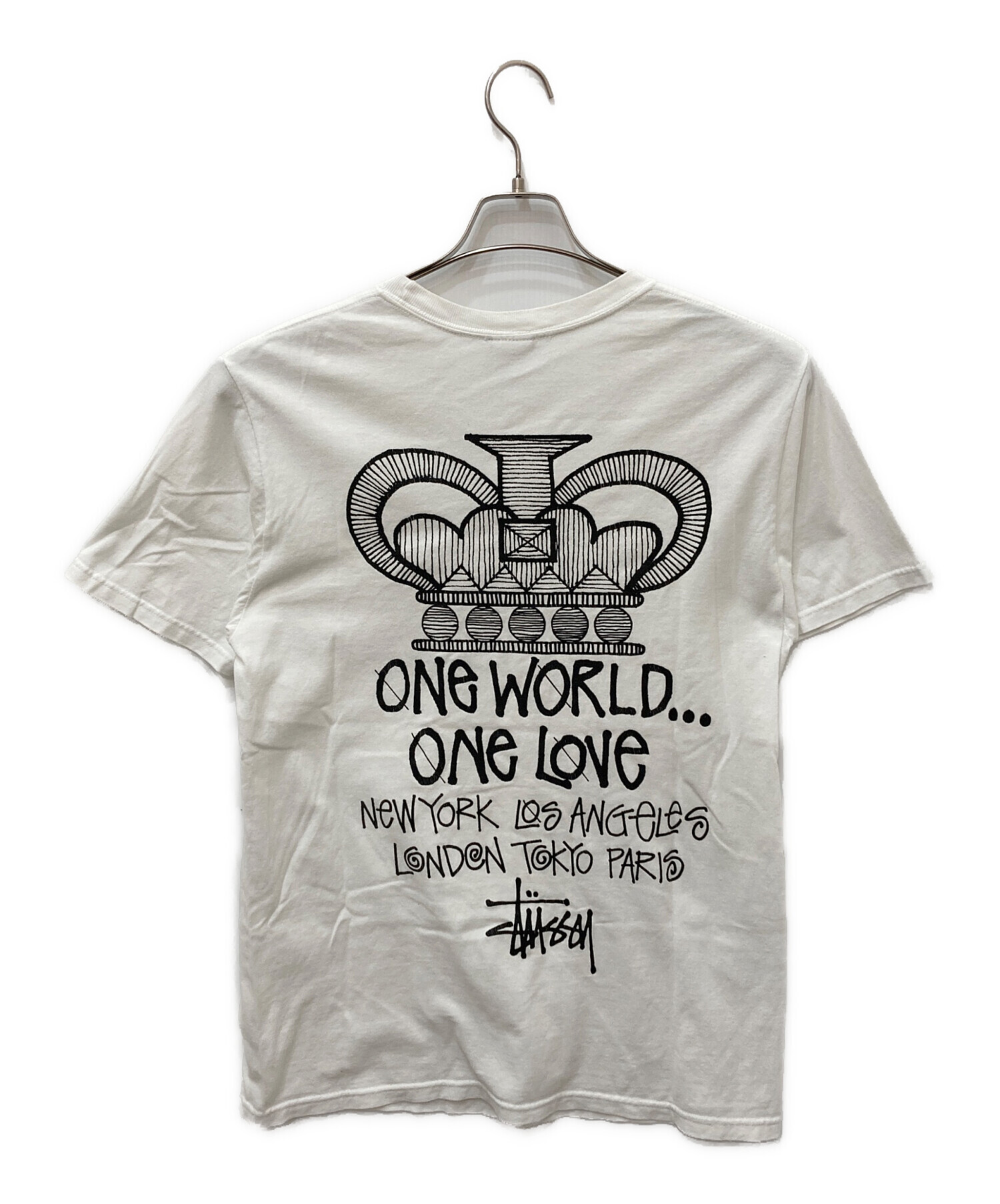 中古・古着通販】stussy (ステューシー) ONE WORLD TEE ホワイト