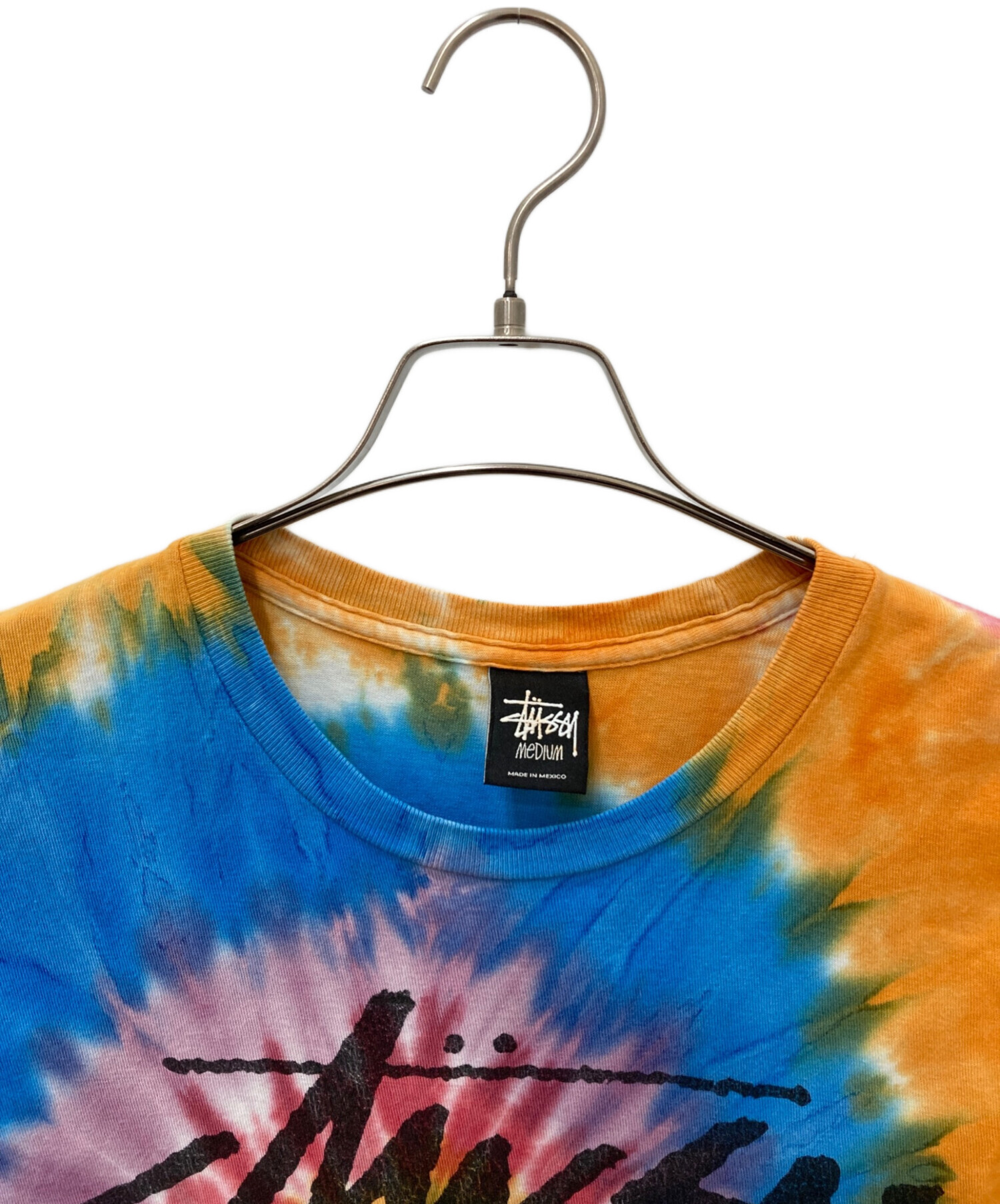 中古・古着通販】stussy (ステューシー) タイダイ染めTシャツ マルチ